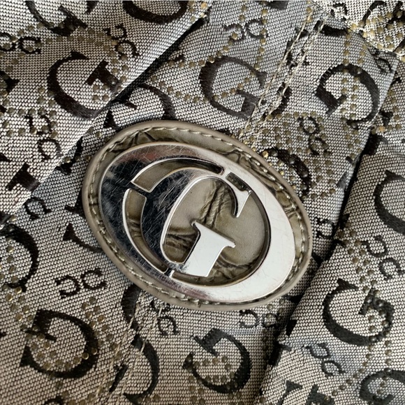 GUESS VINTAGE FAUX CROCODILE PRINT STRAP PURSE HAND BAG CROSSBODY - Picture 11 of 11